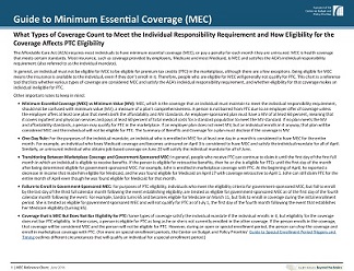 Coverage Exemptions Chart